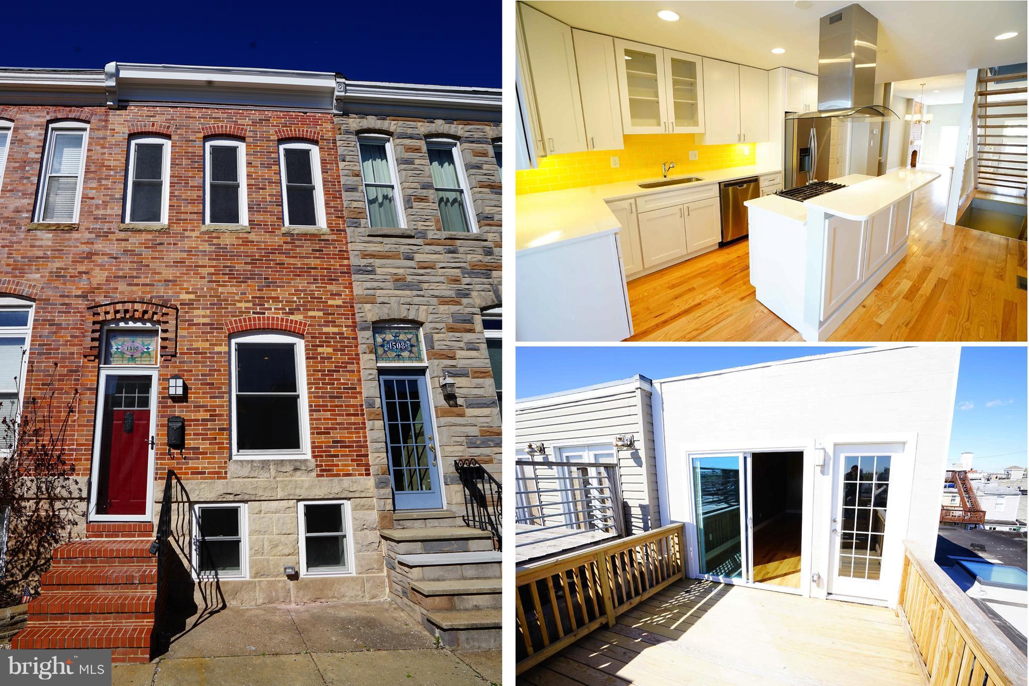 THIS IS THE ONE YOU'VE BEEN WAITING FOR! Fed Hill living at its finest where classic Townhouse meets contemporary design. Wake up to a beautiful harbor view from the amazing top floor Primary Suite & celebrate unforgettable summers on the ROOFTOP DECK. Sophisticated layout with 4-BEDROOMS and 3.5 BATHS on four finished levels, completely renovated with high-end finishes, maple hardwood floors and a stunning gourmet kitchen. One-car PARKING PAD too! Sorry, No smoking permitted in the home. Pets on a case-by-case basis. WELCOME HOME!