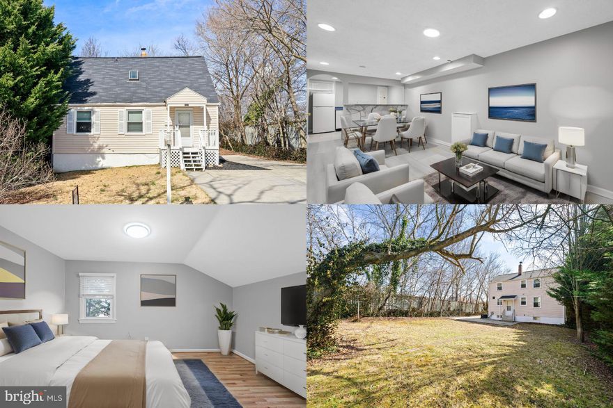 Whether you’re looking for a beautiful new home for yourself or for a great investment into your rental portfolio, 2403 Sheraton is now ready for its next owner! Don’t be deceived by its size from the outside, there is much more to this home than meets the eye! With three finished levels, 5 bedrooms, and 3 full bathrooms, there is so much space offered here! The entire first floor has gleaming, original, and newly refinished hardwood floors that seamlessly flow into the two main level bedrooms. The kitchen has been remodeled to include white cabinets and brand new stainless steel appliances. Finishing off this floor is an updated bathroom conveniently positioned between the two bedrooms. Make your way upstairs to find a second full bathroom and two additional bedrooms, each with easy to maintain laminate flooring and walk in closets, a feature you don’t often find in these homes! Finally, the beautifully finished and updated basement, with its kitchenette, full bathroom, legal bedroom, and separate entrance, offers a wonderful opportunity to either gain some extra rental income as a rental, use as a private in-law suite, or just enjoy as a separate entertainment area for friends and family.  Some additional updates of this home include all new windows, a roof replaced just 5 years ago, all new carpet, and fresh paint throughout. Positioned on a flat, fenced lot that is surrounded by trees, this home is just steps from the Glenmont Metro, a short walk from Wheaton Regional Park, and a very short drive or walk to all that Wheaton and Silver Spring have to offer, the location is perfect for the regular commuter or for those looking for convenience of travel! Come take a tour today!