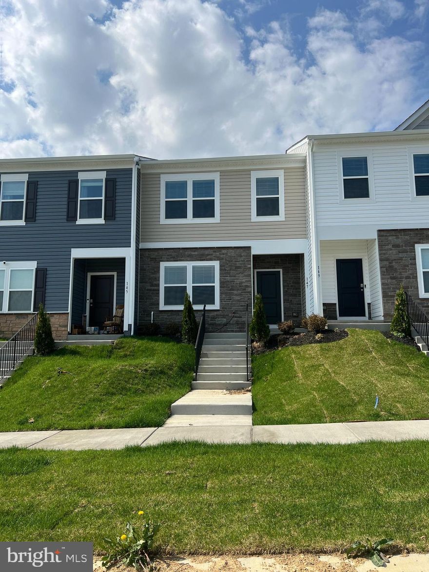 BRAND NEW 3 bed 2.5 bath townhome available for a quick move in!
The main level features a large open layout kitchen and living room combo. The kitchen boasts stainless steel appliances, granite countertops, and easy to clean LVP flooring. The main level also contains a single car garage and half bath.  Upstairs contains the 3 bedrooms and conveniently placed laundry room. The large primary bedroom has a generously sized walk in closet for all of your storage needs.
Located right off rt 11 you'll have easy access to rt37 and I-81, both are just a few minutes away.
High speed internet is available in this community - ideal for working from home or gaming/streaming.
HOA takes care of lawn maintenance.
The communities amenities include a soccer field, tot lot, gas grills, and a dog park!