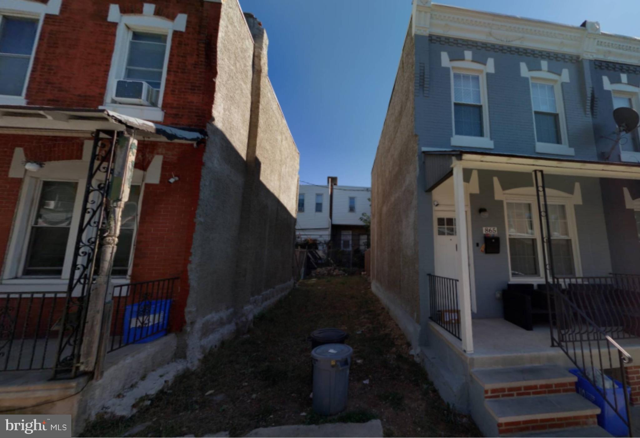 Residential lot in West Philly close to universities. New Construction all around. 878, 875 and 877 Moss are also available. Selling as-is, cash. Agent has ownership.