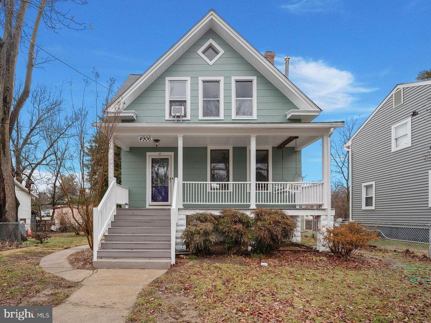 Home was recently updated, charming 3-bedroom, 1-bathroom home at 4906 Queensbury Road in Riverdale. Built in 1918, this residence offers spacious living areas and well-sized bedrooms. Located within walking distance to the Riverdale MARC station, providing convenient access to Washington, D.C. Nearby amenities include the Riversdale House Museum, The Station at Riverdale Park, Whole Foods Market, and the University of Maryland College Park. The area is served by multiple public transportation options, including Metrobus and TheBus services.