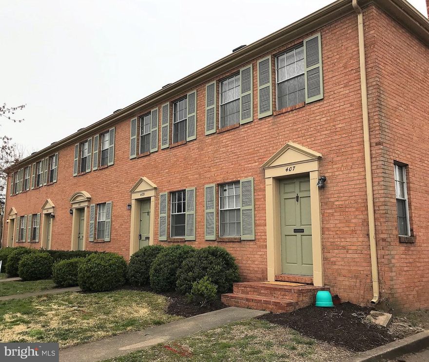 Ideally located 2 bed, 1 bath townhouse in the heart of downtown Fredericksburg. Just around the corner from the Farmer's Market, restaurants, shops and a short walk to the VRE. This townhouse has hardwood floors throughout and new energy efficient windows. Common laundry in the shared basement of the building as well as a dedicated storage bay. The unit comes with use of one off street parking spot. Rent includes water/sewer, trash, landscaping and snow removal.
