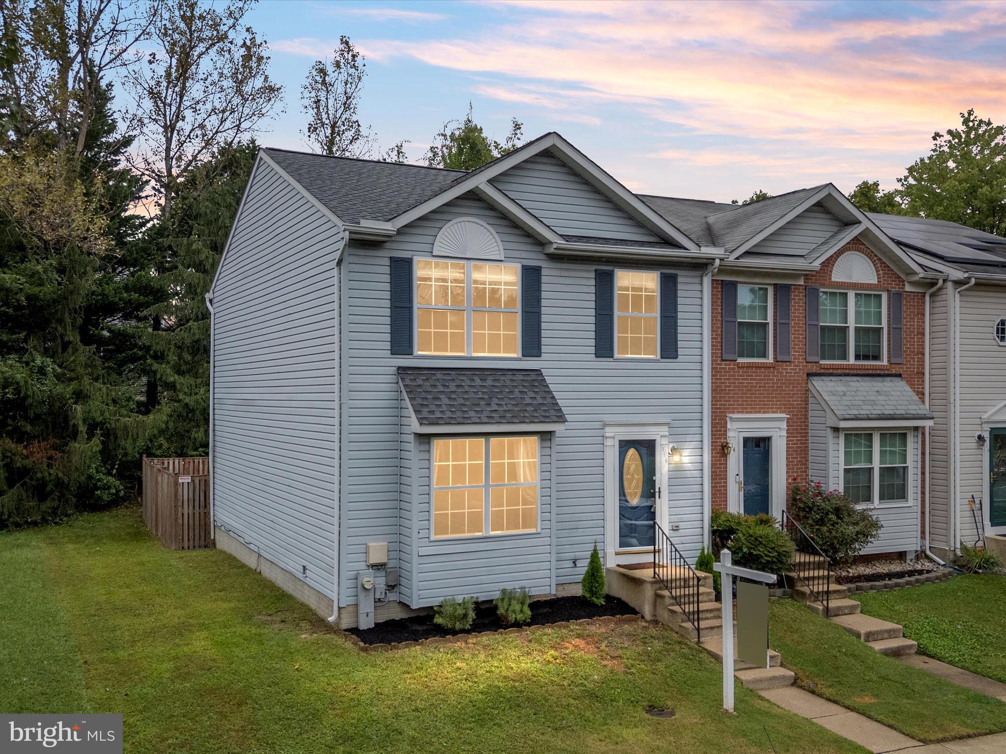 Exceptional townhome nestled in the sought-after Seven Oaks community of Odenton. One of the largest units - boasting 2260 sqft- is thoughtfully designed with a perfect blend of comfort and convenience. New carpet and freshly painted throughout. Step inside to discover an open-concept main level adorned with beautiful LVP floors creating a warm and inviting atmosphere. The gorgeous kitchen boasts upgraded countertops and ample cabinetry, seamlessly connecting to a spacious dining area and a kitchen nook—ideal for entertaining guests or enjoying big gatherings. The dining room features french doors for privacy or use the room as an office or play room. On the upper level the primary bedroom features 2 closets and an upgraded primary full bathroom with tiled walls and upgraded fixtures. Two additional bedrooms and a full bath complete the upper level, providing ample space for family or guests. The finished lower level that offers versatile space for a home office, gym, or guest suite, and additional storage. Enjoy serene views from the custom patio overlooking lush woods, offering a private oasis for relaxation. Residents of Seven Oaks enjoy access to a wealth of amenities, including a community pool, fitness center, basketball and tennis courts, and tot lots. Conveniently located near Fort Meade and major commuter routes, this home offers the perfect balance of tranquility and accessibility!
