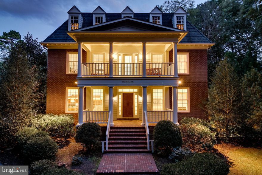 Stunning and light-filled Georgian home available in the desirable Prospect Hills neighborhood of McLean! Situated on 1.8 acres of land, and modeled after the Shirley Family Estate, this custom 3-side brick home is truly unique and waiting for you to call it home. The main floor features crown moulding and hardwoods throughout as well as a formal living room with gas fireplace, library with gas fireplace, formal dining room, powder room, family room, great room with wood-burning fireplace, and gourmet kitchen with quartz countertops and stainless steel appliances. Access the back patio with relaxing water feature, pergola and outdoor kitchen from multiple locations on the first floor. Mud room, second stairwell and attached 3-car garage complete the level. All 4 bedrooms with private attached baths are located upstairs. The primary suite has a private balcony, sitting area, two walk-in closets and a recently updated attached bath featuring a water closet, dual sink vanity, soaking tub and frameless shower. A bonus room, office and laundry are also located on the upper level. The finished lower level features a game room, wet bar, media room, workshop/ exercise room, storage room as well as a full bath, additional laundry hook-up and walk-out to the garden terrace. Updates to the home include refinished hardwoods, fresh paint, updated fixtures, updated kitchen and renovated bathrooms. This home is conveniently located midway between downtown McLean and Great Falls with easy access to Tysons Corner and I-495. This home has no HOA and is in the Spring Hill/ Cooper/ Langley Pyramid. Welcome home to Bellview Place!