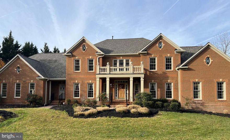 Elegant traditional living in Gambrills.  This former model home was built with too many upgrades to list!  

The stately foyer leads to the formal living and dining rooms with hardwood and custom moldings.  The 2-story family room off the gourmet kitchen features corner fireplace and floor to ceiling windows.  Custom professionals office featuring hardwood floors, custom built ins, plantation shutters, custom moldings and valences, and glass french doors.   Custom draperies and plantation shutters adorn this home.

The winding staircase leads to the 5 private bedrooms and 3 full baths.  Downstairs is a partially finished basement with a wet bar, fireplace, rec room, media room, and office.

The exterior sports and in-ground pool and relaxing newly rebuilt deck.  

Recent upgrades (October 2023) include:  50 Year roof, newly rebuilt deck, fresh paint, and refinished sunroom floor.