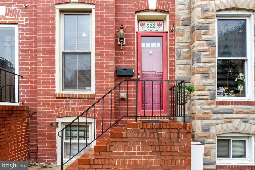 Charming townhome with open inviting floorplan,  hardwood flooring,  exposed brick wall and lots of light are just a few amenities this lovely home offers! The comfortable open kitchen has Stainless Steel appliances with five burner gas range and island, and  is connected to a den/office/workout room with a powder room on the main level. The upper level has two bedrooms and a full bath.  This location is so convenient, just moments from the amenities at McHenry Row, historic Riverside Park, where you can walk, bike, picnic and enjoy nature, the Inner Harbor, Fort McHenry, museums, shopping and restaurants.  The unfinished basement provides lots of storage plus the washer/dryer, and is a blank canvas for your future needs. You'll love having a private parking pad to come home to and enjoy this quiet and desirable neighborhood.  Great commute to Rt. 95 and downtown Baltimore. You will be glad to call it home!