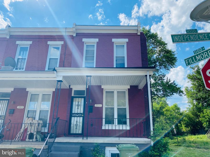 Great investment property or starter home!  End unit with large fenced in backyard adjacent to neighborhood playground.  Turnkey or in great condition to renovate. Less than 20 minutes to  downtown Baltimore and walking distance from public transportation. Schedule today!