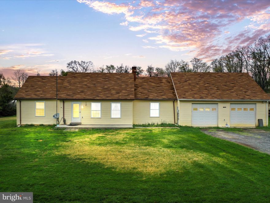 Nestled in the heart of the Shenandoah Valley, this property sits on a beautiful 6-acre lot. Experience the ultimate balance, with convenient access to I-66 providing an easy commute, and abundant outdoor activities nearby such as the Shenandoah River, wineries, farms and the Shenandoah National Park. This rambler offers an open floor plan, featuring an updated kitchen and a spacious sunroom that overlooks the beautiful yard. Several fenced off areas provide ample space for animals and outdoor enthusiasts to enjoy, while two barns provide additional storage. Come breathe that fresh mountain air and be surrounded by nature!