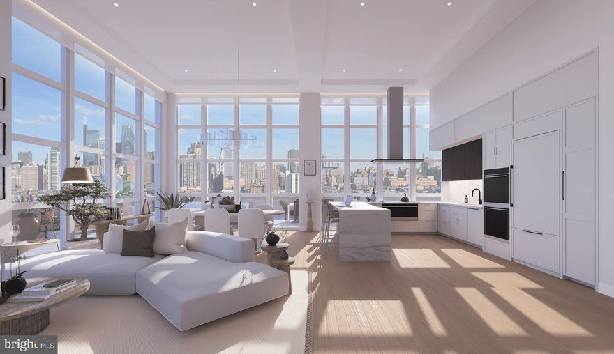 One Thousand One stands as Philadelphia’s newest and most sought-after address, connecting the city’s most-desired neighborhoods. With an unrivaled scale of world-class indoor and outdoor amenities, including a rooftop garden-inspired Pool Club, along with a Giant supermarket and curated neighborhood retail, One Thousand One emerges as a residential destination poised to leave a lasting impression on the Philadelphia skyline.

Where elevated design meets effortless luxury. Connecting the Avenue of the Arts to the vibrant East Passyunk and historic Italian Market neighborhoods, these newly built penthouses offer expansive layouts, soaring 13' ceilings, unmatched finishes and breathtaking views of the city.

Choose from three distinct design palettes: Parisian, Californian, and Fusion. Whether your aesthetic is refined, relaxing, or culturally inspired, we’ve curated something for every taste.

Kitchen:
Imported, craftsman-quality Italian kitchen cabinetry in every unit with ample storage, including lift-stay cabinets above the refrigerator.
Deep undermount sink with integrated garbage disposal, high-quality pullout faucet, and recirculating central hot water system delivering instant, unlimited high-pressure water.
Full-height stone backsplash and under-cabinet lighting.
Marble quartz countertops provide a beautiful workspace while being stain-resistant and anti-microbial.
Appliances include slide-in ranges with front controls, stainless steel dishwashers, and refrigerators.

Bathroom:
Large format porcelain tile throughout the entire bathroom
Extra-large vanities with integrated sink trough have extensive storage and counter space
Custom-designed storage medicine cabinets with thoughtful indirect light source to provide flattering and even lighting ideal for grooming, self-care, and make-up application.
Extra large showers with thoughtful built-ins including benches and recessed product niches for grime-free storage.
Amazing shower experience with thermostatically-controlled high pressure body jet systems in all bathrooms, and full height glass and transom doors to control steam during and after showering.
Select apartments have bathtubs, which are all extra long, wide, and deep soaking tubs, with double the volume of standard tubs.
Waterfall rain showerheads, hand-held spray wands, and body spray jets
Hot water comes on instantaneously at every fixture, at excellent pressure, and never runs out.
Integrated task lighting throughout

Living Areas:
Brazilian white oak floors with a beautifully soft and touchable oil-rubbed matte finish.
Floor-to-ceiling tilt-turn casement windows offer exceptional noise, draft, and insulation characteristics while being easy to use.
Ceiling integrated shade pockets with accompanying roller shades and integrated roller shade lighting provide seamless and beautiful privacy and solar heat regulation.
Carpentry detailing, including custom trim profiles and custom-matched hardware
Large walkthrough closets with custom woodgrain organizational fittings, integrated lighting, built-in mirrors, and optimum storage layout.
Extensive warm-toned recessed LED lighting in every room including all living and bedroom areas.

2 MONTHS FREE! *pricing inclusive of current offers. Pricing is subject to change at any time - please inquire within.
$1,500 Rent Credit for Medical Professionals
$1,000 Rent Credit for Education, and City Workers