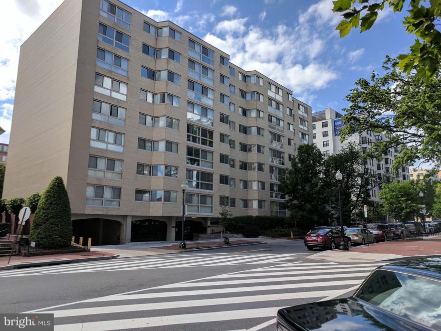 CHIC, FURNISHED STUDIO IN THE HEART OF FOGGY BOTTOM! 
Welcome to this beautifully updated studio apartment in the Jefferson House, ideally located in the vibrant Foggy Bottom neighborhood. Nestled on the quiet side of the building, this charming unit overlooks the serene outdoor pool, offering a peaceful escape in the city.
Step inside to discover a stylishly, renovated kitchen, complete with white cabinetry, granite countertops, a gleaming glass tile backsplash, and stainless steel appliances—including a gas range, refrigerator with ice maker, dishwasher, and built-in microwave.
The fully updated bathroom offers a spacious wardrobe closet with glass doors, classic subway tile surround, a modern vanity with an updated sink, mirror, light fixture, and a sleek shower/tub combo with contemporary fixtures and glass doors.
The open-concept living area is bright and inviting, featuring laminate flooring throughout and a large wall of windows that flood the space with natural light. Best of all, the apartment comes FURNISHED with tasteful décor!
The Jefferson House Condominium offers a secure and convenient lifestyle with controlled access, 24-hour attended front desk, elevators, first-floor laundry facilities, a circular driveway for easy drop-offs, and a refreshing outdoor pool.
Located just one block from the Foggy Bottom Metro Station and adjacent to George Washington University, this location is a commuter’s dream.  The monthly rent includes all utilities except internet and cable.  No pets allowed as per building regulations.
All adults over the age of 18 must apply via online RentSpree and GCAAR (paper) applications. Vouchers welcome. Non-voucher applicants are required to have verifiable annual income of 40 times the monthly rent, and be willing to sign a 12-month minimum lease. Landlord will complete a credit background check, as allowable by DC law. Applicant will be approved or denied within 3 days. After the initial offer to lease is made, applicant must pass a criminal background check as allowable by DC law.
**Apply easily with this RentSpree Lease Link.:  https://apply.link/Q2aJyf8