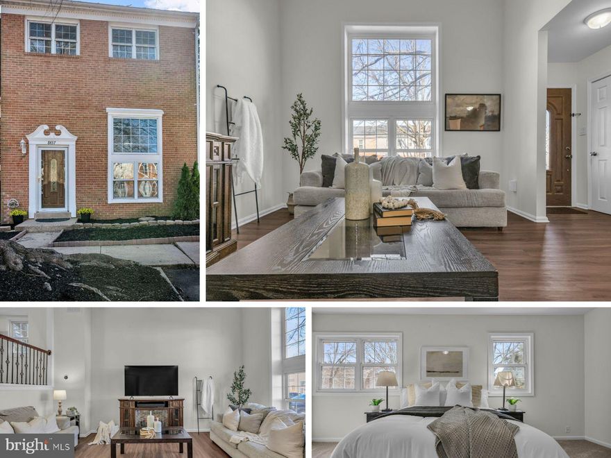 A rare opportunity to own a beautifully updated END-UNIT townhome in the sought-after Point of Woods community. This MOVE-IN READY home offers three levels of living with a MODERN, OPEN-CONCEPT layout. The kitchen features BRAND-NEW STAINLESS STEEL appliances, MARBLE countertops, tile backsplash, and a REMOVED WALL for an expanded feel. Enjoy NEW LVP FLOORING on the main level, dining room, and all bathrooms, with fresh NEW CARPET upstairs. The lower level features a LARGE REC ROOM with a HOME THEATER RISER. Recent upgrades include a NEW HOT WATER HEATER (2025), UPDATED PLUMBING to the sewer line, NEW WINDOW WELLS, and FRESH PAINT throughout. Outside, a REDONE REAR DECK and PRIVACY FENCE offer the perfect backyard retreat. PRIME LOCATION with easy access to ROUTES 28 & 66 for commuting, plus close proximity to SHOPPING, RESTAURANTS, and the MALL on Sudley Road. Located in MANASSAS CITY PUBLIC SCHOOLS district, this home blends comfort, convenience, and MODERN UPGRADES. DON'T MISS THIS OPPORTUNITY!