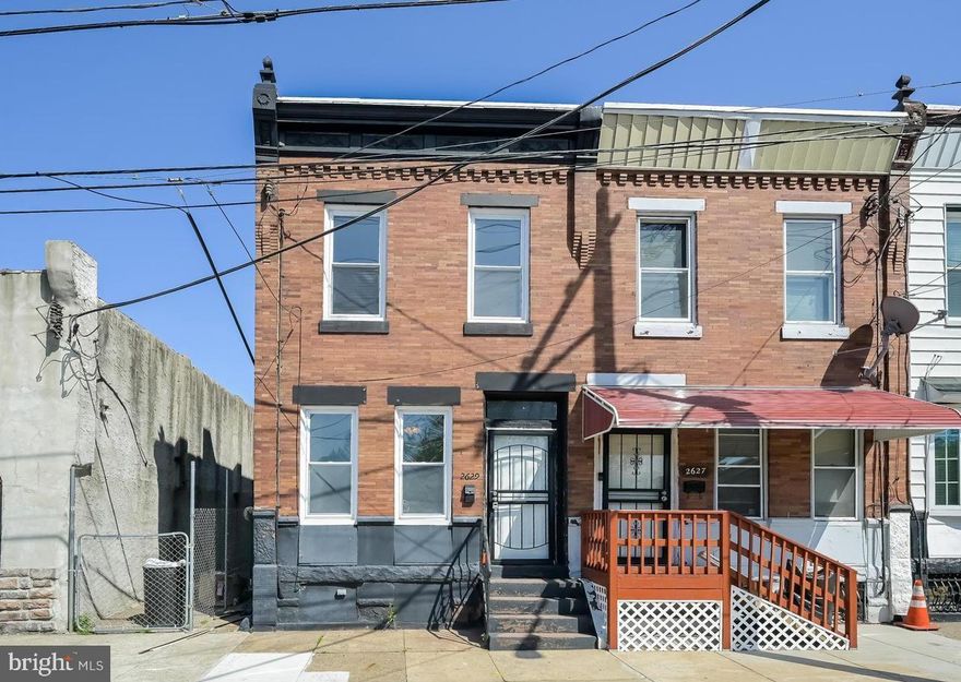 Great opportunity to own this move-in ready, 3 Bedroom, 1 Bathroom brick-front home in Strawberry Mansion.  This Home offers a functional layout with 1,160 square feet of living space. This home is filled with natural light and is designed for daily comfort. Step inside to appreciate LVL flooring throughout the Living Room, Dining Room, and Kitchen. The second story boasts three bedrooms, all generously sized and carpeted.  Step outside to enjoy your private patio and fenced yard, offering additional entertainment space! Conveniently located just 15 minutes from downtown Philadelphia, this home combines accessibility with private, comfortable living.