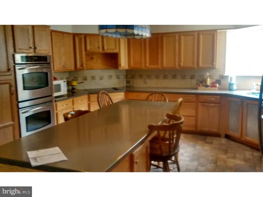 Sitting high on a small hill, overlooking your shoreline of the Schuylkill River sits a rather large 6 bedroom - 3 1/2 baths colonial style home - looking for a new owner! Focal points of this home are it's kitchen which was recently modernized, featuring dishwasher, electric cooking with a double wall unit oven and large center island all topped with corian. Truly a handsome and functional large kitchen. Family room with fireplace and a small bar area, a formal dining room and living room, sit off of a small library. 2 bedrooms and 1 1/2 baths complete the 1st level. 2nd level of home consists of master bedroom and bath, 3 other bedroom with central bath. Home has central air on 2nd floor only. A large wall unit for a/c is located on 1st floor family room. Exterior amenities consist of a 2 car garage with a walk-up 2nd floor. This beautiful treed lot has an above ground pool for entertaining. Included in this sale is a building lot that has been surveyed at the rear of property creating a 100' lot frontage on Eisenbrown Road. A very valuable peace of property for future use to build upon or hold for privacy and possible usage such as gardening, etc. etc. Need a large home, on the river, here it is! Stop by!