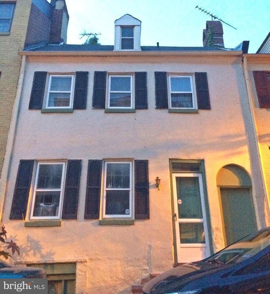 *REDUCED*& really cool>!  Historic Property in Baltimore in a GREAT little neighborhood.  All of the homes on the street are historic (mid/late 1800's.) This unit is unique and sizeable with tons of curb appeal.  All  of the essentials are recent and much of the drywall has been done.  Historic planked floors!  It shows well BUT it does need work.  Loft/attic/BR. HUGE, charming Backyard. AS-IS.