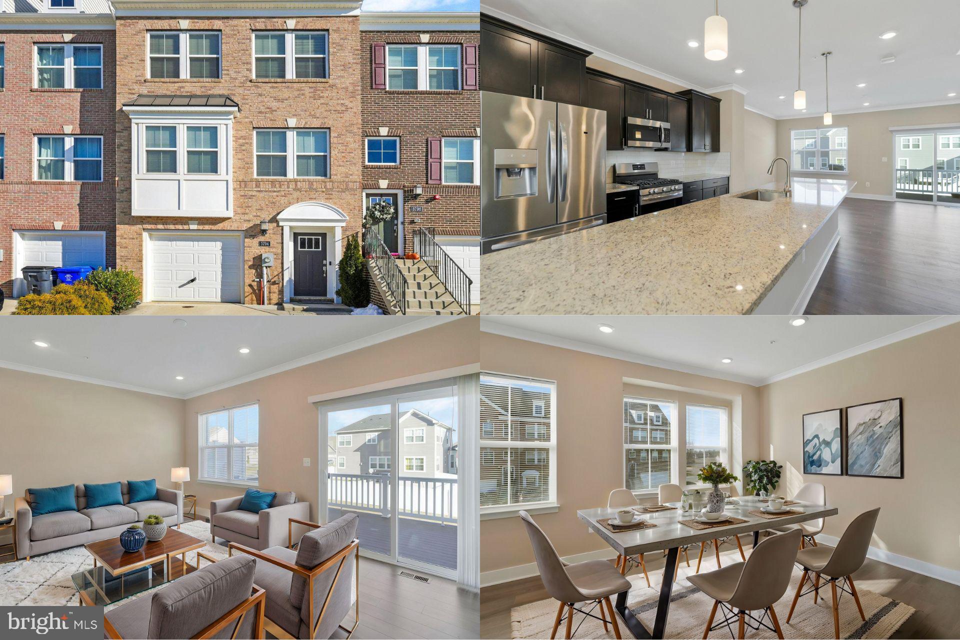 This stunning Brick Front Colonial Townhome truly offers the perfect blend of style and functionality. With its spacious 9’ ceilings and elegant crown molding, you’ll immediately feel a sense of grandeur as you step inside. The open-concept main level is perfect for both entertaining and everyday living, featuring gorgeous LVP flooring and a sleek, modern kitchen that is a chef’s dream. The large center island with bar seating provides the ideal spot for casual meals, while the single basin sink and gas stove offer both form and function. The tiled backsplash and breakfast nook add that perfect finishing touch.
Upstairs, the primary bedroom feels like your own private retreat, with a tray ceiling and a walk-in closet to match. The ensuite bathroom offers a spa-like atmosphere, with double sinks, a shower with bench seating, and a separate water closet. The lower level is flexible, offering a cozy family room or the potential for a fourth bedroom, plus a half bath and plenty of storage. The walkout to a fully fenced yard is the perfect place for outdoor activities or simply relaxing in privacy.
The composite deck off the kitchen is perfect for enjoying warm evenings, and the attached garage offers convenient parking and additional storage. Living in the Stonehaven community, you’ll enjoy access to a range of amenities like the community pool, clubhouse, exercise room, and playground. Plus, you're close to shopping, dining, medical facilities, and schools, with easy access to major roads. Whether you’re commuting to Washington, D.C., Northern Virginia, Annapolis, or Baltimore, you’ll appreciate the proximity to the Capital Beltway, making travel a breeze.
This home has everything you could want—style, comfort, and convenience—all in one perfect package!