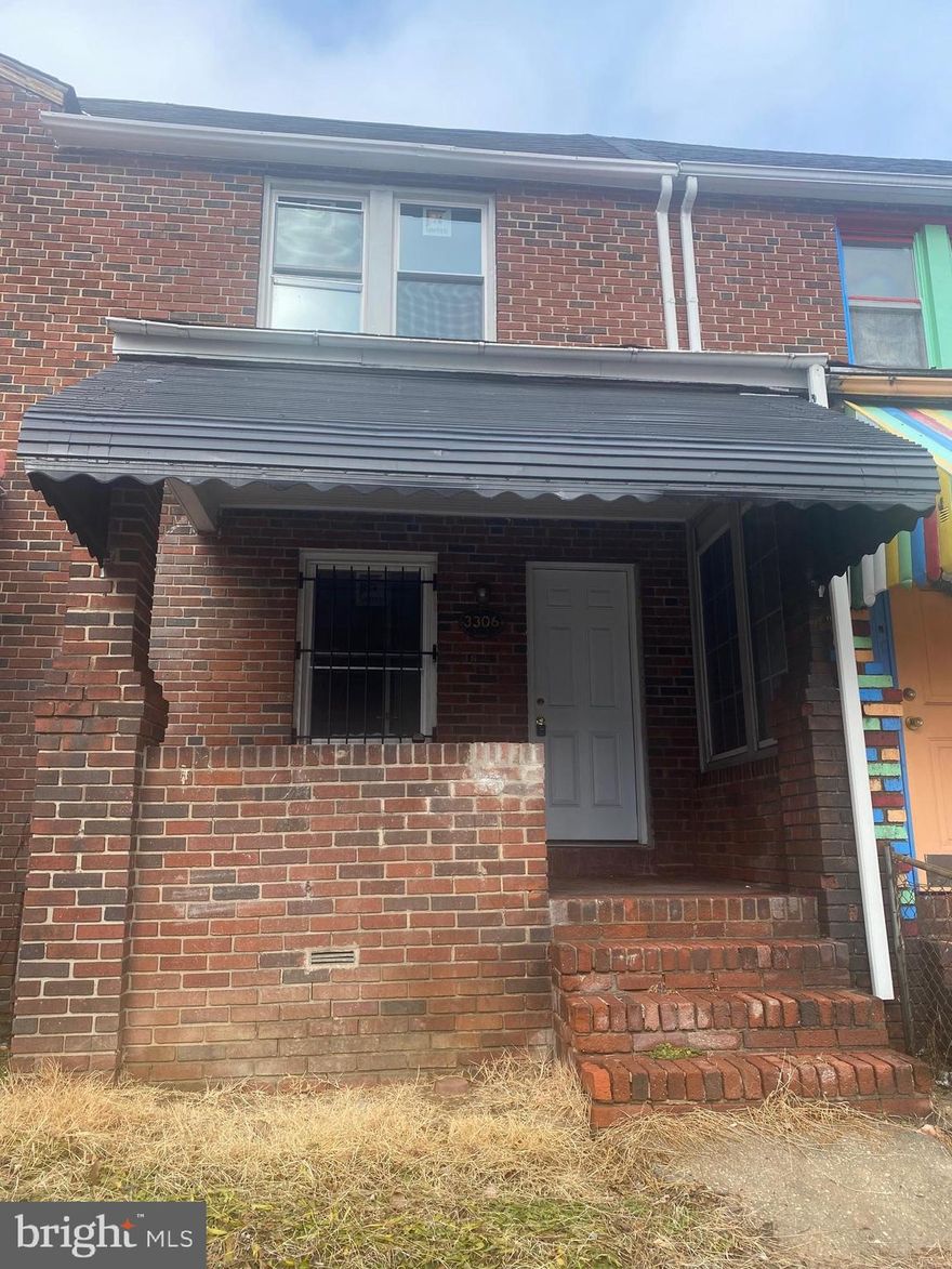 Two-Level Rowhome located in Edmondson Village with a partially finished basement. Convenient to everything. Buy and hold, or finish what was started. The kitchen has been removed and there are no appliances. Bathrooms have been updated. Priced below market, offers presented as they arrive.