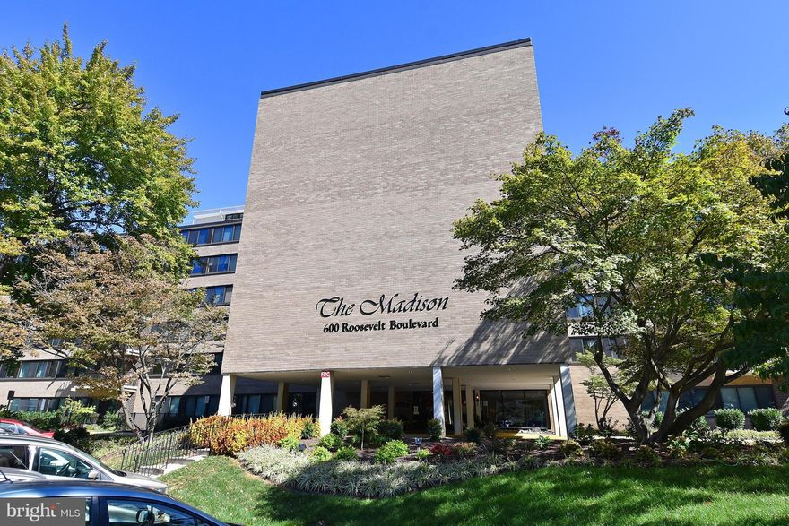 Motivated Seller! Bring offers. Beautifully updated 1BR close to East Falls Church Metro. Large LR & BR have an expansive wall of windows for plenty of natural light. New carpet throughout, fresh paint, new microwave. New vanity & faucets in bath All utilities included in condo fee! Lots of closet space. Laundry on every Floor. Extra storage. Pet friendly. Close to 66, DC, restaurants and shops.