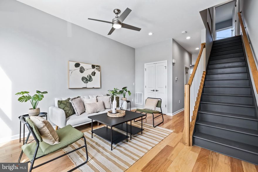 Welcome to your dream home in the heart of charming Johnston Square! This fully renovated 3-bedroom, 2.5-bath gem with 3 stories of tastefully designed living space is ready for you to move in. The home welcomes you in with a large living room space. The open floor plan guides you to the fully renovated eat-in kitchen, complete with sleek electric cooking and updated stainless steel appliances. Off the kitchen is a fully wooded fenced backyard, a private sanctuary perfect for entertaining guests or enjoying quiet evenings outdoors. The upper 1 level presents a versatile den space, providing you the canvas to create your personalized haven - whether it's a cozy reading nook, a home office, or a relaxation retreat. Upper 1 also offers a large bedroom and full bath. Upper 2 has an abundance of space with 2 large bedrooms, a full bath & space for a washer and dryer. The cherry on top of this fantastic home are the two beautiful public parks right across the street and next to your new home. Don't miss your chance to call this house your home! Note: This home is eligible for many grants and tax breaks! CHAP tax credit (greatly reduces your taxes, which in result greatly reduces your monthly payment), eligible for $10k V2V grant towards down payment (as long as V2V has money in their program), lender partner that can also give $10k towards down payment and up to $7,500 in closing cost with certain qualifications. All of these and other grant programs may be stacked.