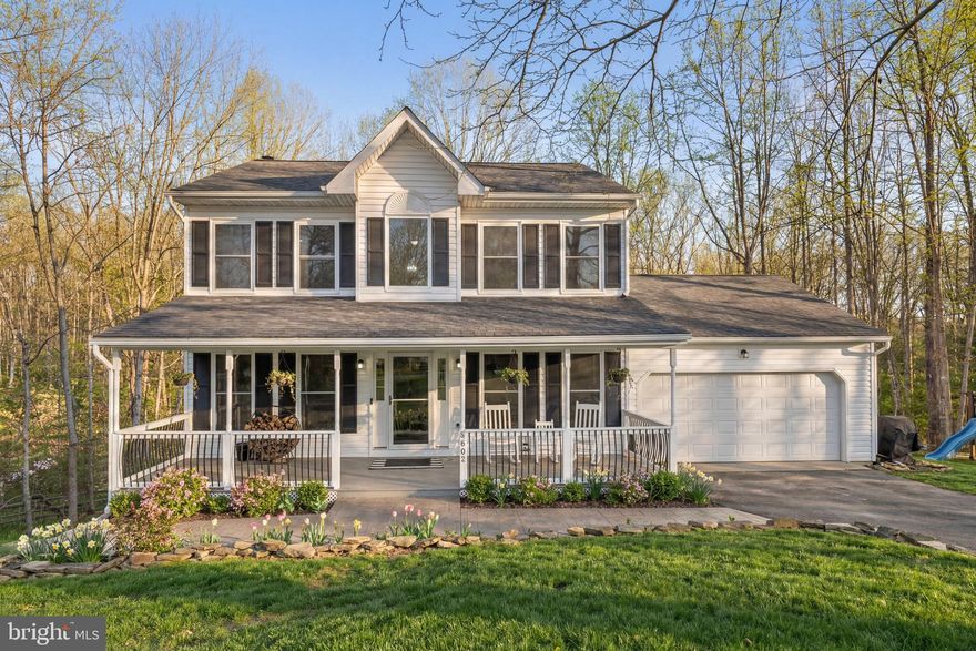If you’ve been searching for the perfect blend of an updated home on acreage with a peaceful creek setting, this is it. With major improvements already completed including a full septic replacement in 2016, new roof in 2017, new windows in 2019, water softener in 2020, and a fully renovated kitchen, finished basement, and updated HVAC system in 2021 this home is truly move-in ready. Inside, enjoy traditional living spaces. You'll love the beautiful kitchen renovation, a spacious primary suite, and a finished basement featuring a rec room, wet bar, office/den, and full bath. Outside offers wooded acreage to explore, a stamped concrete patio for firepit conversations and summer lounging, and a setting that delivers privacy, space- all in a quiet cul-de-sac. PS. There's no HOA!