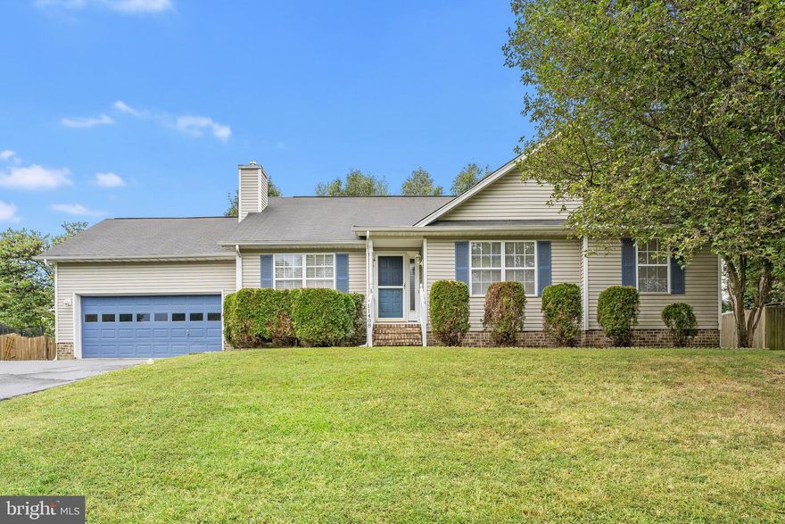 One level living close to everything in a small and quiet neighborhood.   This 3 bedroom 2 full bath home has been well maintained and shows well.  Hardwood floors on main level, carpet in bedrooms, vaulted ceilings, SS appliances, gas fireplace,  primary bath with soaking tub & double vanities.   Large deck on rear with natural gas connection for grilling and plenty of back yard that is fully fenced and has a shed for storage and a playhouse or she-shed.  Two car garage and plenty of parking in driveway.   Trane HVAC less than a year old.   Close to Central Park shopping , dining, VRE, I-95, hospitals and all major routes.