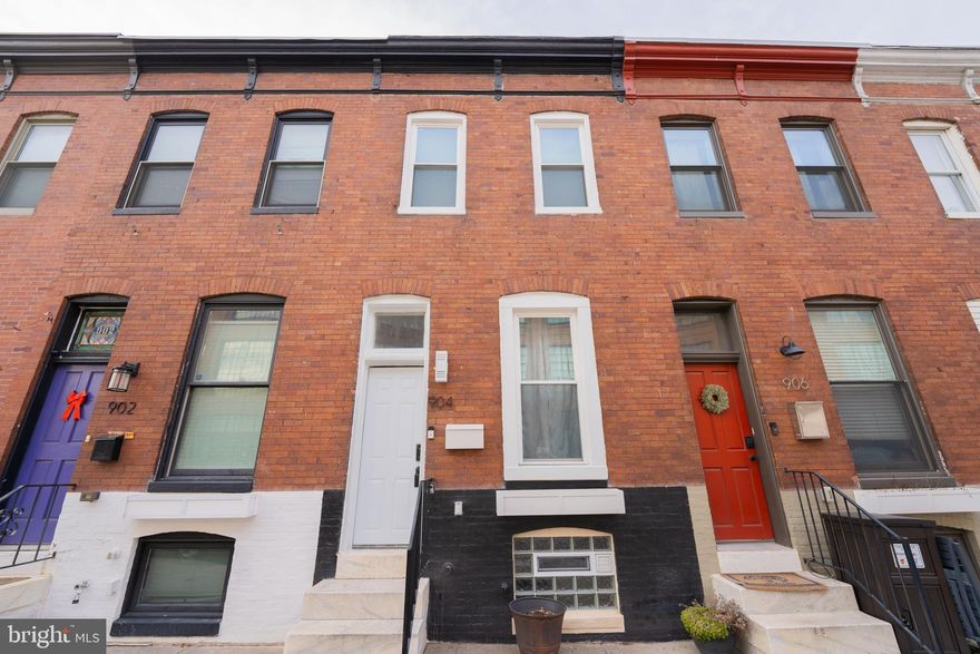 Welcome to 904 N. Milton! This 2 bedroom 1 bath rowhome located in the Milton-Milford neighborhood available to lease!  Enter into a wide open concept main floor and  living room that brings tons of natural light and texture with exposed brick walls throughout the home.  A built in breakfast bar, and updated kitchen with built in shelving.  There is a private backyard for outdoor dining or entertaining and a second floor deck through the first bedroom located on the second floor. The second bedroom has a walk in closet and great size as a primary bedroom. Come home to the spa inspired  bathroom's  soaking tub and large stand-in shower with a skylight.  A/C split system in each room, new roof and windows, and a tankless water heater. Unfinished basement great for storage space where the washer and dryer is located. Minutes from Johns Hopkins and downtown!