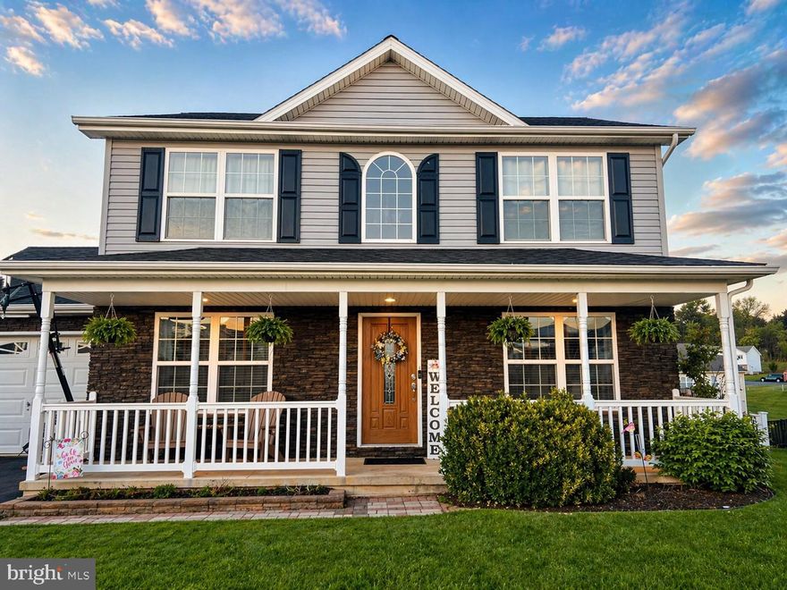 This charming colonial home in the desirable Pebble Ridge subdivision, just minutes off 81, offers a perfect blend of comfort and style.  Built in 2013, this well-maintained residence features 3 bedrooms and 2.5 bathrooms, stainless steel appliances less than 4 years old, and a brand-new white picket fence around the perimeter of the backyard!  Step inside to discover inviting wood floors and a cozy open concept atmosphere.  The main level offers an additional room with the potential of a 4th bedroom or office.  The garage is also fully finished, with heating/cooling, and could be used as a home gym or mancave.