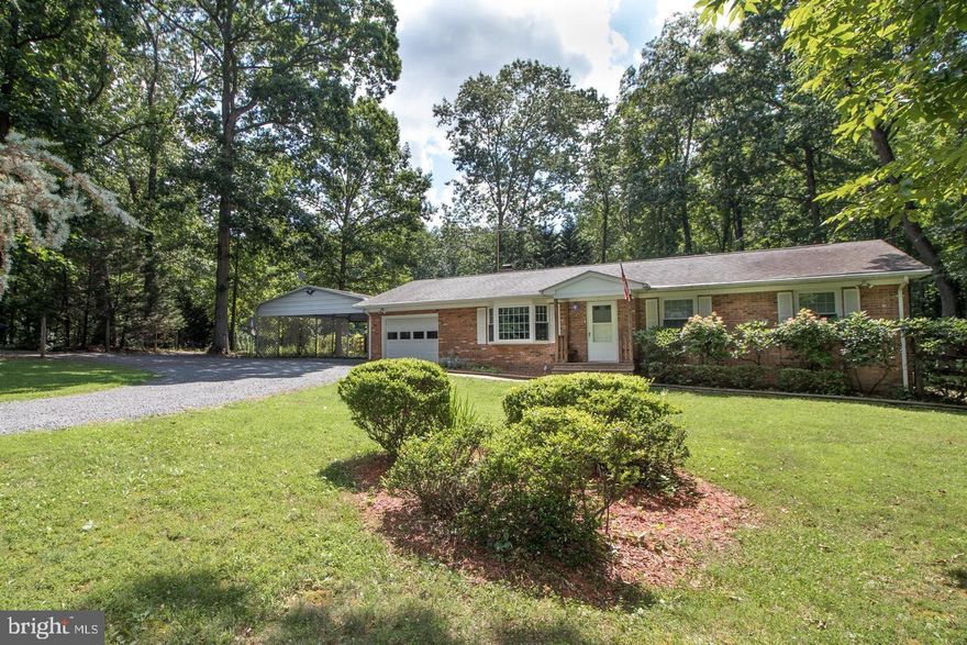 Nestled in a quiet neighborhood off back-country roads near Warrenton, this lovely rambler located on 1.3 acres in beautiful Fauquier County is waiting for you to call it home. The house features 3 bedrooms and 2 full baths, an open living room/kitchen/dining room combination and a large backyard perfect for entertaining, or spending a quiet evening with the family. An attached 1 car garage, plus multi-car carport and shed provide plenty of storage for those items that need their own space. Walk out from the kitchen to the 17'x16' deck with aluminum awning and sit in the shade in the morning, or evening, and enjoy the view.  Priced to sell, this one is expected to go quickly, so don't wait too long and miss out on the opportunity to live and enjoy the peaceful life.