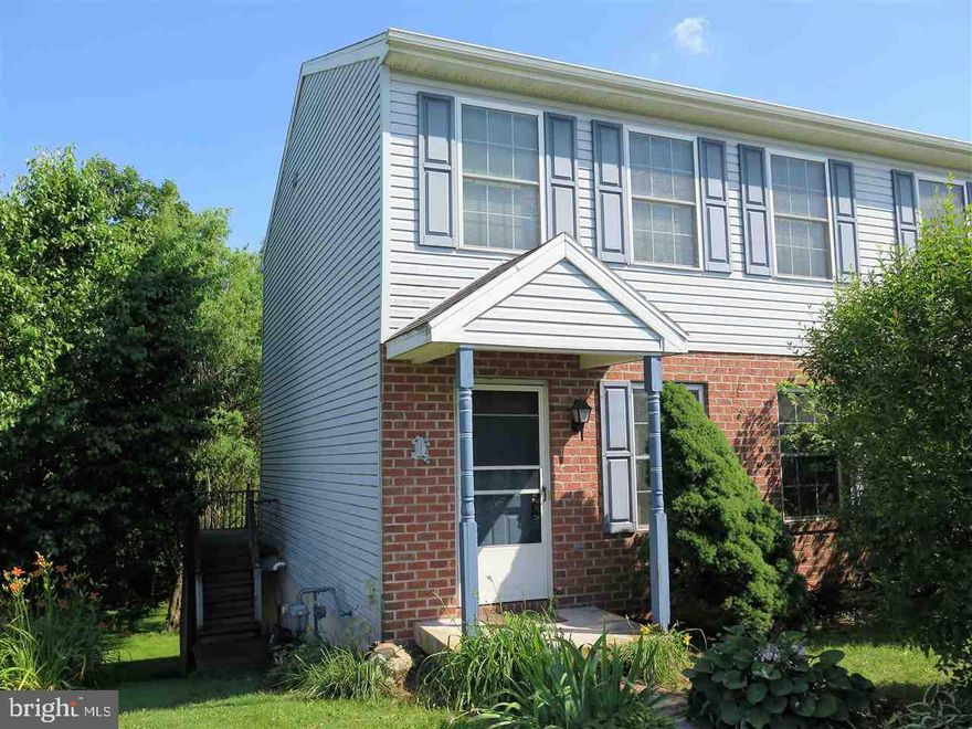 Recent upgrades make this home move in ready! 3 bedroom, 1.5 bath townhouse with fresh paint and all new flooring throughout.  New carpet in living room, dining area, steps and all bedrooms.  First floor laundry hook-up. Economical gas heat. MBR with large walk-in closet. All shelving conveys. Sliding glass doors to deck off the dining area.  Shed built-in below deck for outside storage. Level back yard.  Off-street parking for two (2) as well as on-street parking!