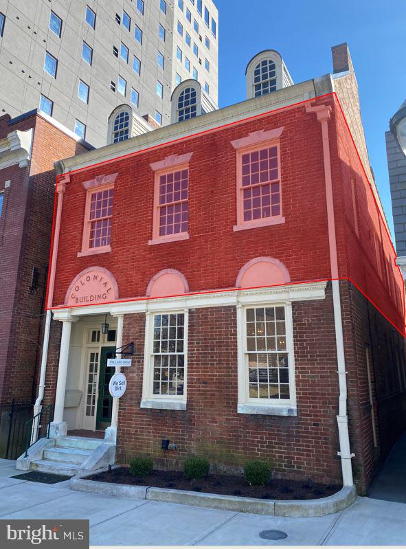 This 1,100 SF office space in the Colonial Building is located on the second floor in the heart of downtown Salisbury. Located on Main St directly across from the Government Building and the Post office and with the Courthouse just around the corner. All of downtowns restaurants and retail shops are all within reach. The first floor of this building is home to The Land Group, which is the mid-Atlantic's premier agricultural real estate firm. You will also be located next to the tallest building in Salisbury, The Ross. Metered and permit street parking in front with direct access via a paved alley to the parking garage to the rear making the covered parking garage within feet of the building. This GROSS lease (plus utilities) is perfect for any professional user. Landlord will consider all space needs, less if desired.