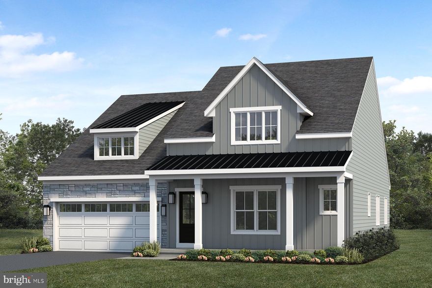 UNDER CONSTRUCTION – AVAILABLE THIS SUMMER: This charming 2-story home with first floor living and a welcoming front porch includes a 2-car garage and 9’ ceilings on the first floor. The garage opens to a mudroom with built-in lockers and the laundry room. Beautiful vinyl plank flooring flows throughout the main living areas. The open kitchen is well-appointed with enhanced appliances and cabinetry, quartz countertops with tile backsplash, and a large center island and pantry. The kitchen opens to the dining area and comfortable living room, warmed by a gas fireplace with stone surround. From here, step out onto the rear covered patio, offering the perfect space for outdoor relaxation or summer barbecues. Follow the hall from the main area to the owner’s suite that includes an expansive closet and private bathroom with double bowl vanity and tile shower. Just off the front entrance, a versatile flex room offers the ideal space for a home office, reading room, or creative retreat. Upstairs, discover a thoughtfully designed layout featuring a spacious loft, two generously sized secondary bedrooms and a stylish hall bath.