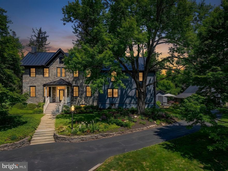 “Henrys Delight” – Timeless Fieldstone Farmhouse with Modern Luxury & Private Pool

Welcome to Henrys Delight, a beautifully renovated fieldstone farmhouse with Colonial Revival influence, seamlessly blending historic charm with modern luxury in the heart of Timonium.

This exceptional property offers 5 bedrooms, 2.5 bathrooms, and 3,586 square feet of thoughtfully updated living space, set on picturesque wooded grounds designed for both relaxation and entertaining.

From the moment you arrive, the home’s character is undeniable. A recently renovated front porch with a standing-seam metal roof, newly repointed stone façade, new windows, and fresh interior and exterior paint on both the home and barn create a striking first impression.

Inside, a welcoming foyer showcases original hardwood floors and timeless craftsmanship. The versatile living room—ideal as a home office—features abundant natural light, custom built-ins, and a classic fireplace, offering both warmth and functionality.

The expansive dining room is perfect for hosting and flows seamlessly into the beautifully updated kitchen (August 2020). Designed with both style and practicality in mind, the kitchen features quartz countertops, abundant cabinetry, and modern finishes, making it a true centerpiece for everyday living and entertaining.

Just off the kitchen, the spacious family room impresses with a dramatic fireplace and walls of natural light, creating a comfortable yet stunning gathering space. A convenient half bath and oversized pantry complete the main level.

Upstairs, you’ll find four generously sized bedrooms and two full bathrooms. The primary suite serves as a private retreat with two walk-in closets, new designer carpet (2025), and a luxuriously updated en-suite bath (January 2021). Additional bedrooms offer hardwood flooring, large windows, and ample storage, while one provides flexibility as a home office or den. A fully renovated guest bath (2017) completes this level.

The third floor adds even more versatility with a fifth bedroom, ideal for guests, creative space, or remote work. The unfinished basement provides excellent storage.

Step outside to your own private oasis. The beautifully landscaped grounds feature a new flagstone patio with fire pit, outdoor speakers, and uplighting, a gardening shed, and a sparkling in-ground pool—perfect for enjoying warm summer days and evenings under the stars.

Functionality meets convenience with a 4-car barn featuring new siding, a standing-seam roof, and exterior lighting, as well as a separate heated gym and electric vehicle readiness. A long, newly paved driveway ensures ample parking for guests and gatherings.

Despite its serene, retreat-like setting, Henrys Delight is ideally located just minutes from shopping, dining, grocery stores, and major commuter routes—offering the perfect balance of privacy and convenience.