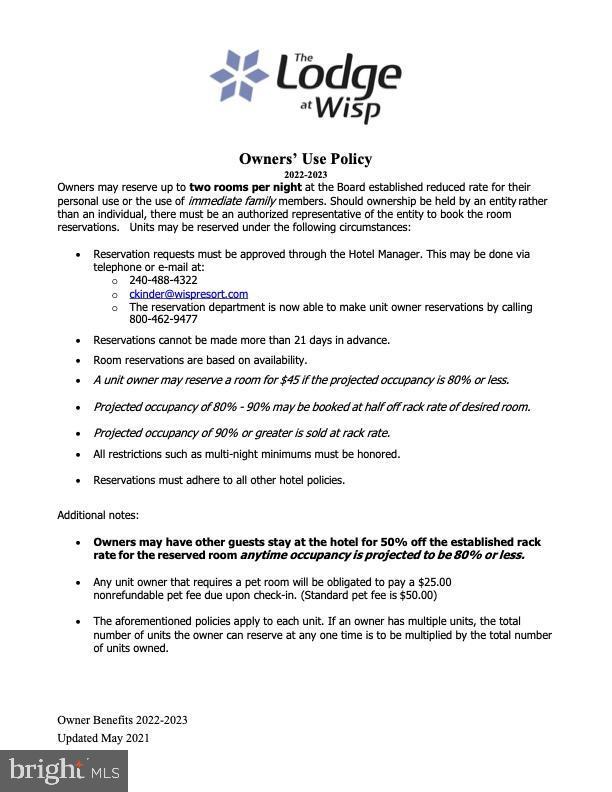 WISP RESORT - Residential