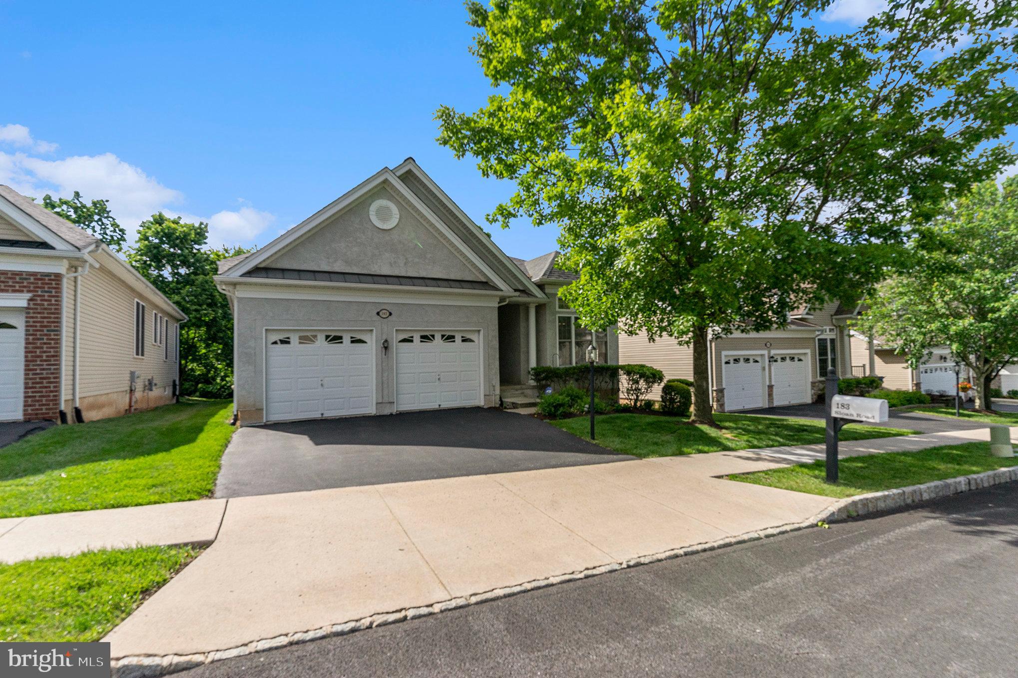 Discover the perfect blend of comfort and convenience in this beautifully maintained home, nestled in the sought-after Regency at Providence. Designed for active adult living, this residence offers 9-foot ceilings, an open-concept layout, and large windows that flood the space with natural light. Step into a warm and welcoming foyer with gleaming hardwood floors that continue into the spacious eat-in kitchen. The kitchen is a chef’s delight, featuring 42” cabinetry, a gas cooktop, double wall ovens, solid surface countertops, a pantry, and plenty of space for both an island and dining area. The expansive living and dining area is perfect for entertaining, complete with a cozy gas fireplace. Just off the living room is a versatile den or home office with elegant double doors. The main bedroom is a private retreat, boasting a tray ceiling, walk-in closet, and a luxurious en-suite bath with a double vanity, linen closet, stall shower with built-in seat, and a jetted soaking tub. A second bedroom, full hall bath, and laundry room with utility sink and storage closet complete the main level. The finished basement adds valuable living space and a large storage/utility room, ideal for hobbies or extra storage. Enjoy outdoor living with a covered rear porch that opens to a spacious paver patio, surrounded by mature trees and landscaping — perfect for relaxing or entertaining. Say goodbye to yard work and snow shoveling — the HOA takes care of lawn maintenance and winter snow removal, giving you more time to enjoy the incredible amenities. Regency at Providence offers an indoor and outdoor pool, tennis and pickleball courts, putting green, clubhouse, fitness center, and more! Conveniently located near endless shopping and dining options in Oaks, Providence Town Center, and the vibrant Bridge Street district in Phoenixville. Don't miss your chance to live in one of the area’s most desirable active adult communities — schedule your tour today!