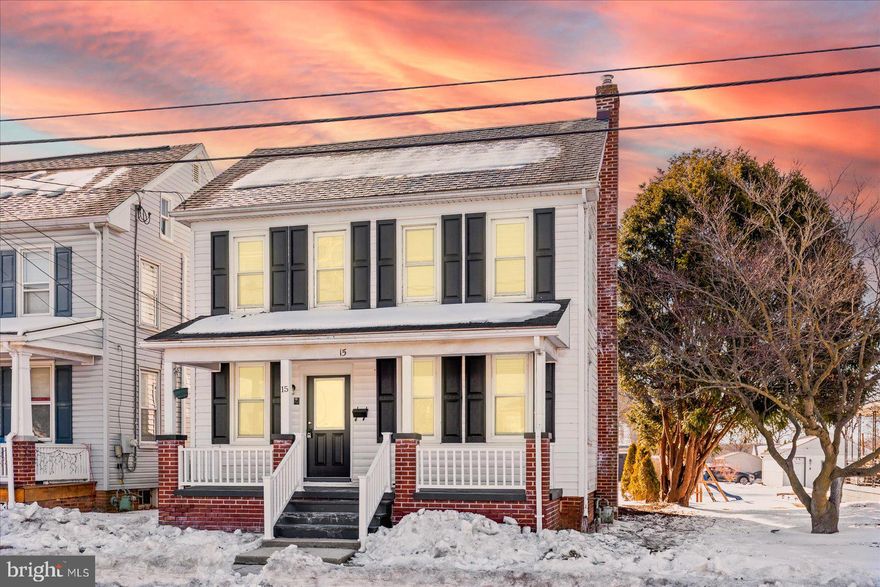 Welcome to 15 Westminster Ave, Hanover Pa!  This Newly Renovated 3 Bedroom, 2 Bath, 1 Car Garage
2 Story Home.  This Home features new Laminate Vinyl Plank flooring, Newer Vinyl Windows, New Upgraded Kitchen cabinets/countertops/appliances, New Full Bath, 1st Laundry area, Walkin Pantry and
New Deck.  Upstairs you will find New Laminate Vinyl Plank flooring, New Closets with storage, New Ceiling fans and an Upgraded Primary Bath.  The back yard has ample space for all your outdoor activities including a New Deck, a brick wood burning fireplace grill and a 1 car Garage with additional parking.  Don't miss out on the Beautiful Home!