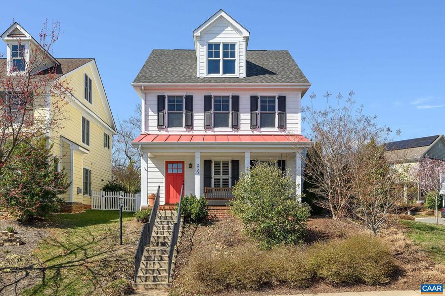 Located on a corner lot with mountain views in the Lower Ballard section of Old Trail Village, this turnkey home is ready for a new owner! Sit on the front porch overlooking a community park or enjoy the screened in porch and private landscaped patio at the rear. This home has over $55,000 in recent upgrades including all new interior paint, new washer and dryer, new gas range, new upstairs carpet, landscaping w/ irrigation, and more! The oversized 1-car garage has pulldown stairs and a floored attic for storage. This 3-bed, 2.5-bath home is conveniently located with easy access to Western Albemarle Schools, Old Trail Town Center (w/ dining, coffee, gym, swimming, and more), Downtown Crozet, and I64. Fiber optic internet is available.,Glass Front Cabinets,Painted Cabinets,Wood Counter,Fireplace in Living Room