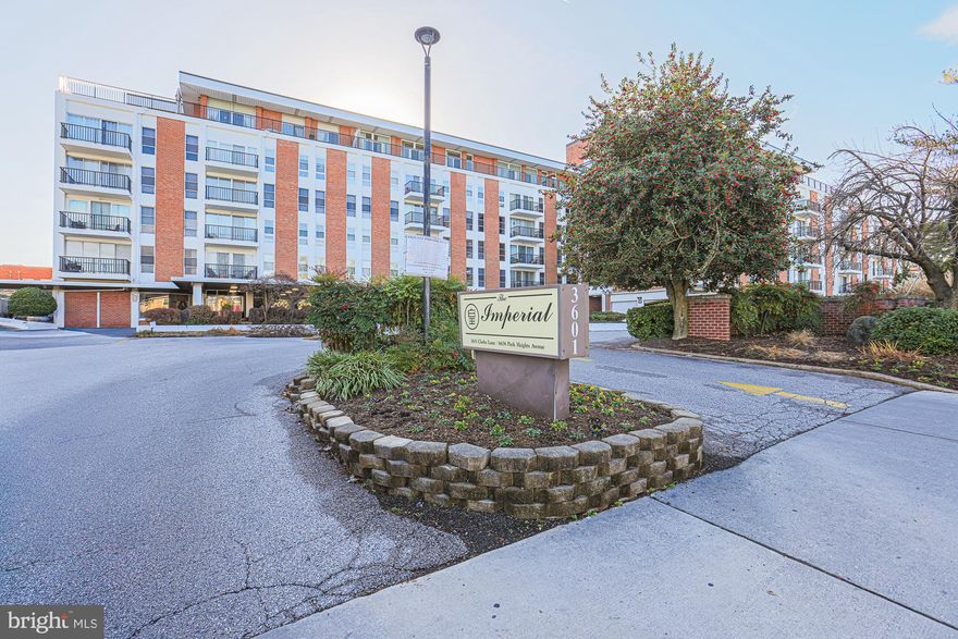 Space. Comfort. Convenience. Value and Security —this condo delivers on all! Welcome to Imperial Condominiums located at 3601 Clarks Lane, Unit 424. Situated in a quiet, well-established community in Upper Park Heights, this condo offers security with a doorman, receptionist, and owner key fob entry after hours.  This expansive 2-bedroom, 2-bath residence offers one of the largest floor plans in the building—significantly larger than most units with over 1600 sq. ft. of well-designed living space. Enjoy the open-floor concept that flows seamlessly from the kitchen to the dining area and into a sunken living room, leading to a private 4th-floor balcony. Both bedrooms are generously sized and will accommodate king-size furniture.  The versatile den with a built-in bar offers the flexibility of a home office, lounge, or potential 3rd bedroom.  Enjoy the convenience of  a condo fee that includes GAS, ELECTRIC and WATER, adding exceptional value and PREDICTABLE MONTHLY COSTS. For your convenience there's one underground parking space and an additional storage unit which will be assigned after ownership. Last but not least, know that it's conveniently located 10-15 minutes to 695, I83, MTA bus stops and metro train stations.
If you’ve been waiting for a larger unit in a great location with flexibility and value—come see this one!