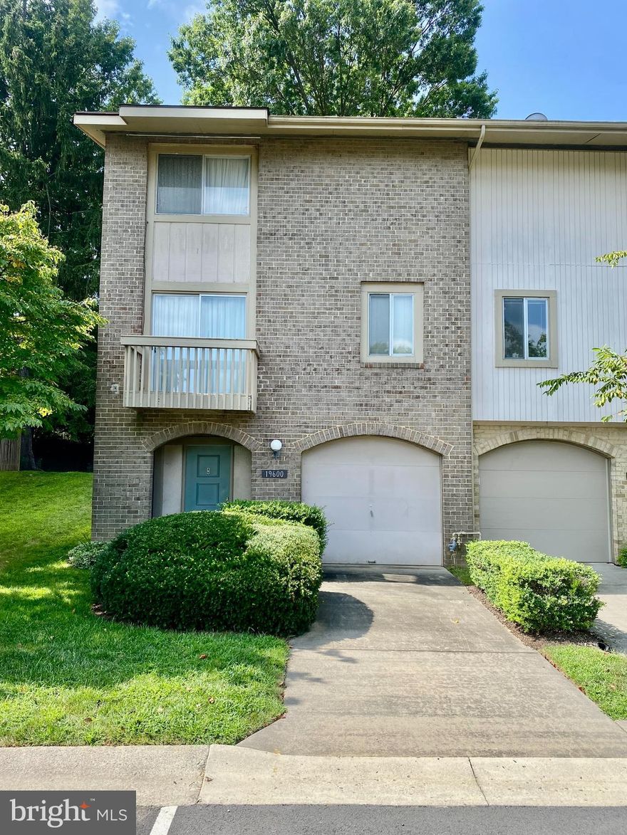 The largest model available in Thomas Choice. 3-bedroom, 2.5-bathroom townhome with an attached garage and driveway. This 2,130 square foot home is filled with natural light, large open spaces, and has a custom design appeal. It has been very well preserved and used very lightly. -A sitting area which can also be used as a second dining space, connects to the front balcony and kitchen for entertaining guests. -The spacious great room has high ceilings and a wall of glass with sliding doors that opens to a rear patio and common areas. In addition, there is a separate dining room which overlooks the great room and rear yard. -The generous-sized owner's suite features a private bathroom / shower, a walk-in closet, large windows with great views, providing ample space for comfort and relaxation. -This townhome is conveniently located in the heart of highly desirable Montgomery Village, across from new developments, just minutes away from public transportation and major commuter routes (I-495, I-270, 355). There is a nearby bus stop with multiple routes with easy access to the Shady Grove Metro. Various amenities such as shopping centers, medical offices, restaurants, grocery stores, gas stations, banking, and a car wash are all within a short distance, ensuring that your daily needs are easily met.  -Residents can also enjoy the MV Foundation membership, which provides access to a wide range of additional amenities. These amenities include a community center with a large pool, tennis courts, jogging and biking trails, walking paths, a lake, and a playground for all ages. It's the perfect place for families and active individuals to live at. Ready for your personal touches. Schedule a tour!