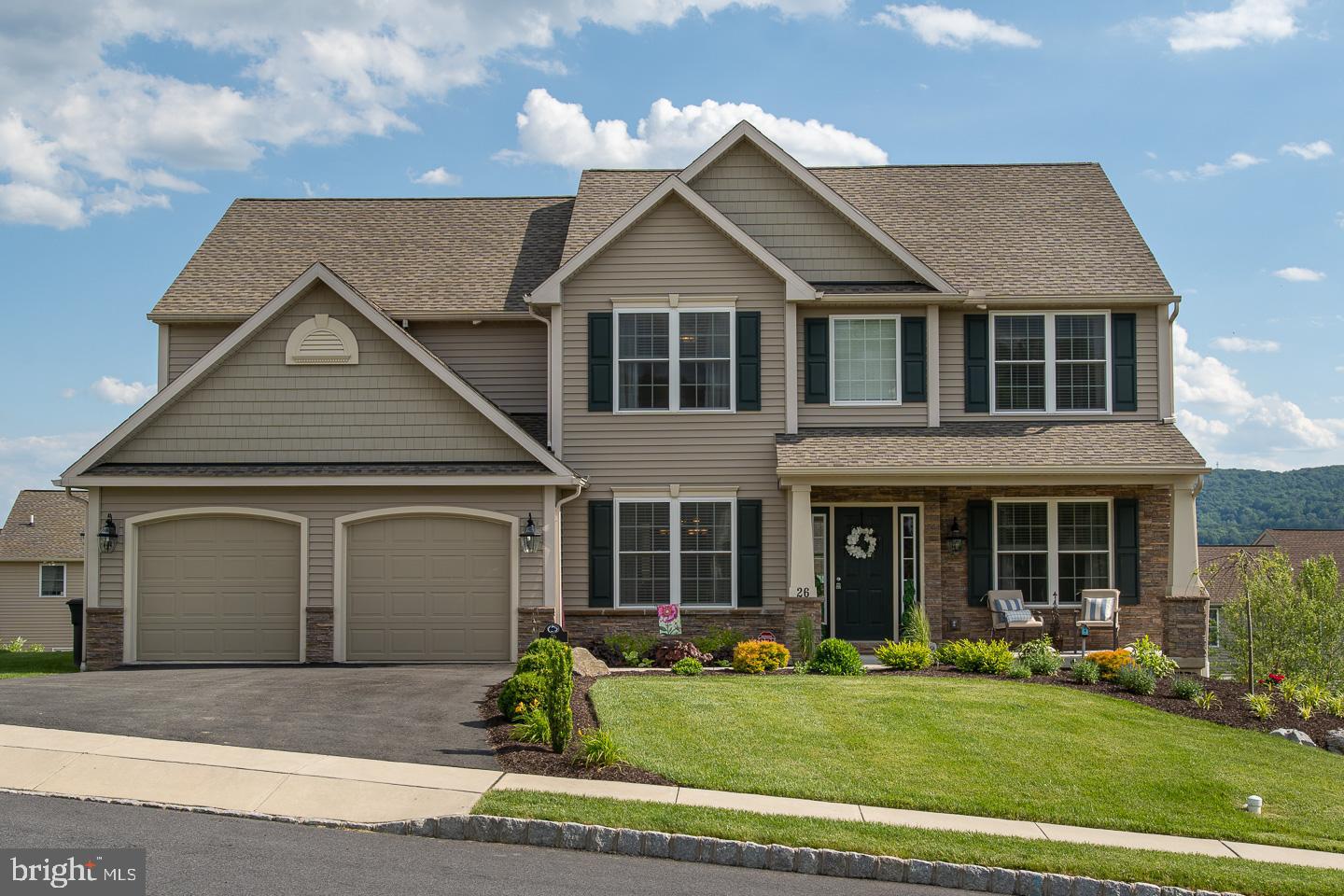 This home was built in 2017 by one of the most respected names in residential home construction, Grande Homes, in the community of Timberlake. The house is filled with upscale architectural features including a two-story family room, a vaulted sunroom, and a cathedral ceiling in the master bedroom suite. Tile floors can be found from the foyer through the kitchen, 2nd-floor laundry,  and all bathrooms. The kitchen has a large breakfast bar island, granite tops, and a fine array of appliances. The Wilson School District is certainly an enhancement to what is an already attractive home in a class neighborhood. Have a look at the great home photos and consider a visit soon.