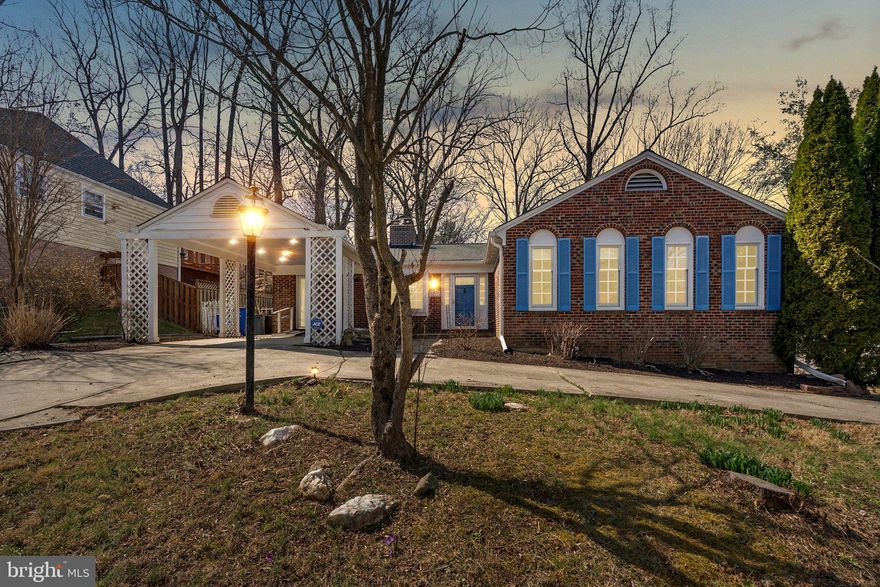 A rare opportunity to own a truly unique home nestled in the heart of Potomac. Now is your chance to grab the only home for sale in this neighborhood with an in-law/multi-generational suite. As you enter the front door you're greeted by gleaming hardwood floors. Make way through the kitchen with a large bay window, and additional entrance from the carport. Enjoy meals in your spacious dining room with large windows, and access to your relaxing deck. The living room overlooks your beautiful backyard with mature trees. The upper level has three bedrooms. Including a massive primary suite with ensuite bathroom. A flex space in between the bedrooms is great for a kids play area, cozy family room, or home office. Step on down to the lower level where you will find a bright and open additional living space with a warm fireplace. Access the outdoor lower level patio from there as well. The basement has an additional bedroom, and full bath. The multigenerational suite has its own independent entrance, fully equipped kitchen, and full bathroom. Great for an expanding family, Au-Pair residence, or rental opportunity. Newer HVAC system and brand new water heater. As if the home wasn't special enough, the location is incredible. Situated within minutes to highly-rated elementary, middle, and high schools. Easy access to major commuter routes, Washington DC, shopping, grocery stores, parks, trails, and restaurants. Your tranquil yet centrally-located suburban retreat awaits!