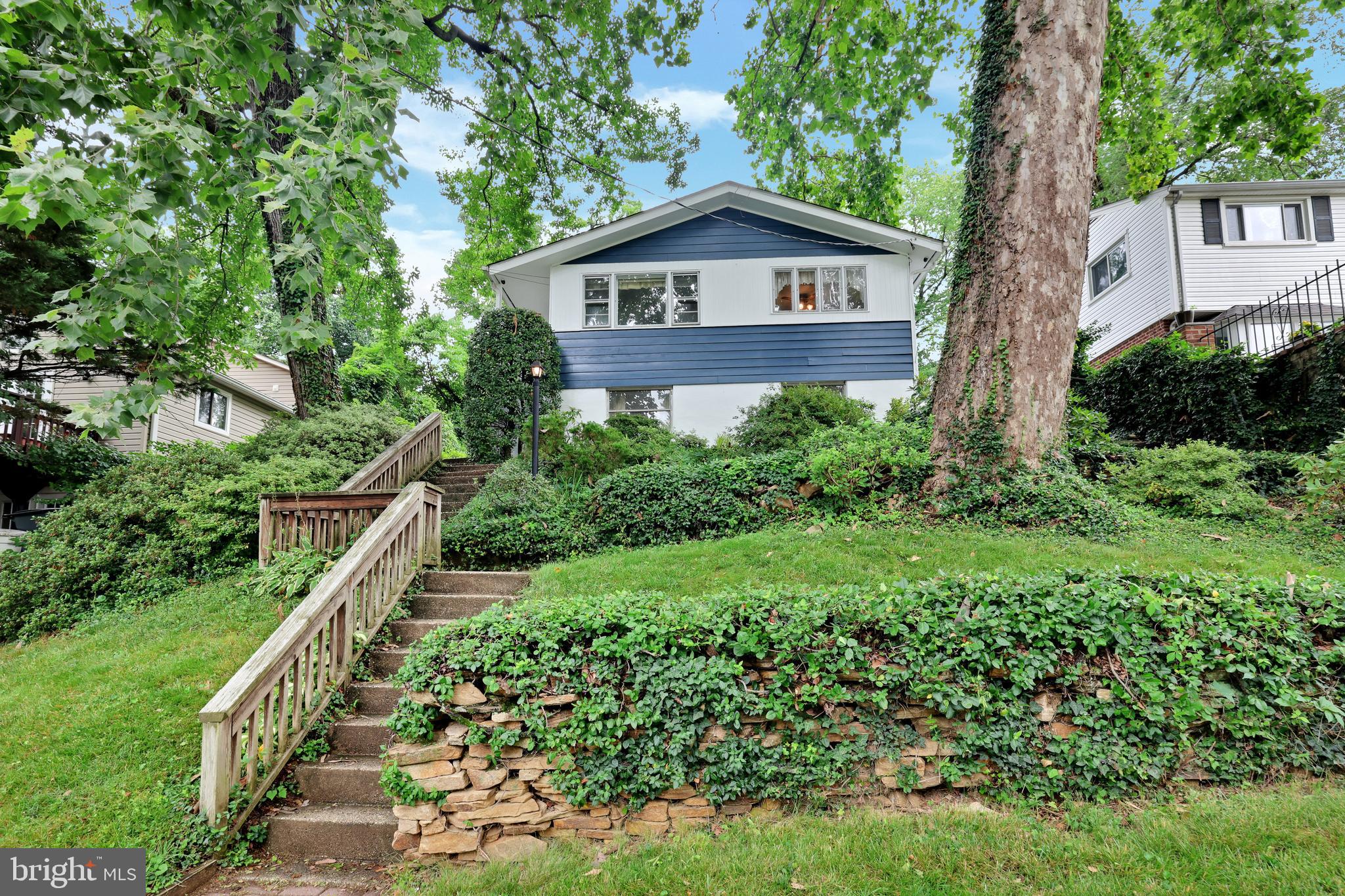 Superbly maintained split-level home offering 4 bedrooms and 3 full bathrooms across two finished levels. The upper level features 3 bedrooms and 2 full baths, while the lower level includes an additional bedroom, full bath, and versatile living space—ideal for guests, a home office, or in-law accommodations. The home sits on a generous lot with a large, beautifully terraced backyard—two distinct levels offer plenty of room for play, gardening, or outdoor entertaining. While the kitchen and bathrooms offer potential for cosmetic updates, the property is truly move-in ready and shows pride of ownership throughout. Conveniently located near the heart of Kensington, just minutes to downtown Wheaton, Wheaton Mall, and all the shopping, dining, and entertainment it has to offer. Quick access to the Wheaton Metro station, major commuter routes, and a short drive to both Bethesda and Rockville. A rare combination of price, location, space, and condition