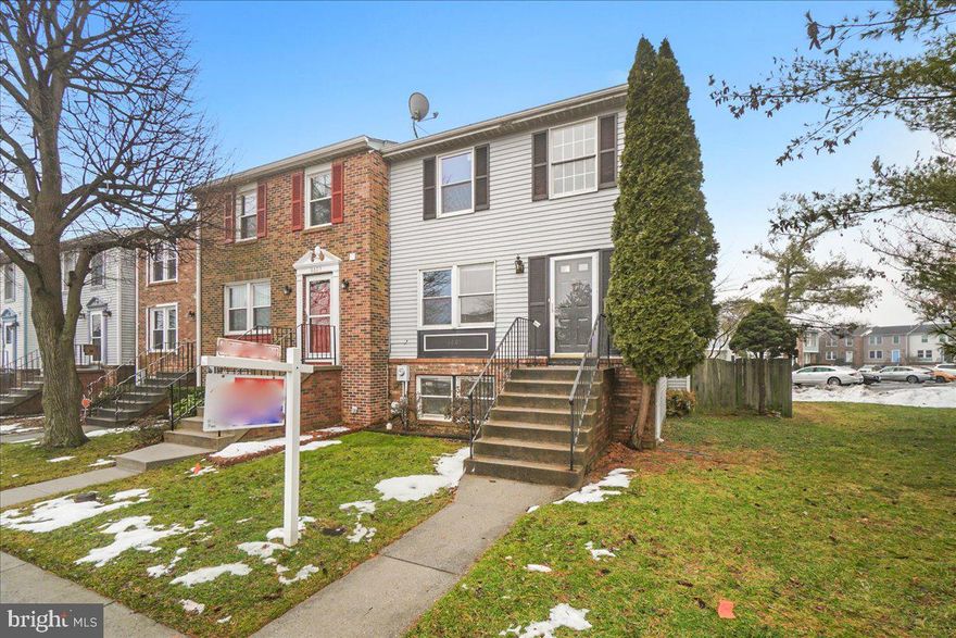 *** OFFERS DUE BY MONDAY AT 9 PM*** Welcome Home to this End Unit 4 Bedroom 2.5 Bath Townhome in an excellent location!  Freshly painted throughout with brand new carpet and several new windows, HVAC & Heat Pump only 7 years old. This home is ready for you to make it your very own.  The entry level offers nice size closet for all your coats and shoes, half bath, large living room off spacious eat in Kitchen with plenty of room for a nice size table, large windows help fill this home with natural light. The upper level offers 3 bedrooms and 2 full baths, spacious primary bedroom with walk in closet and ensuite bath.  The lower level offers a 4th bedroom, Laundry & Utility Room w/storage, a large Rec Room / 2nd Living Room with wood burning fireplace, large windows offering tons of light walkout steps to the fully privacy fenced backyard. PLUS a rough in bath ready for you to complete and make your own. What a location! Less than a mile to all major highway access, Less than 10 minutes to Down Town Frederick, easy quick access to several public transportation stops and just around the corner from GAS, Shopping and Restaurants! Please remove your shoes BRAND NEW CARPET!