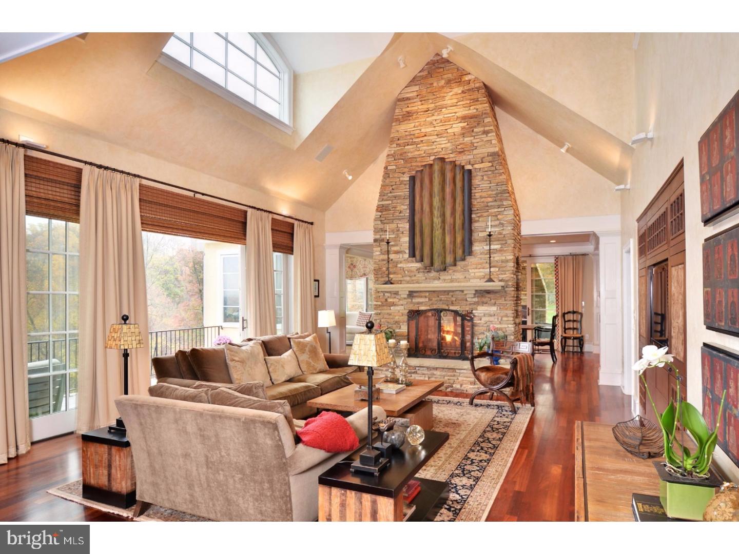This property is an incredible value and cannot be replicated for the price! Imagine spectacular views from every window, patio, and deck. Imagine the finest natural elements integrated with the most innovative architectural design elements. Imagine a floor plan as functional for your private life as for your most extraordinary entertaining. Discover 484 Byers Road. Vast natural light radiates against the stone fireplaces, cathedral ceilings, Brazilian Cherry floors that enrich the luxuriously appointed interior living space. Outdoor living spaces include the tranquil salt water pool, with waterfall, spa, sun drenched and shaded seating areas; handsome patios; picturesque decks, and the magnificent covered patio, with a fireplace, off the kitchen. All of this and more, majestically perched on over 4 acres, overlooking vast stretches of preserved land, and minutes from abundant fine dining, luxurious shopping, outstanding education (bus to Montgomery School), and the Pennsylvania Turnpike. Home not visible from the road.
