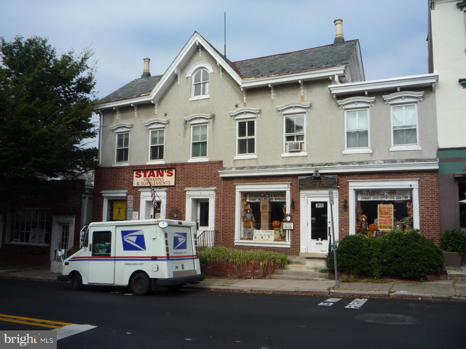7 Units total - 4 commercial, 3 apartments, one is former liquor store. In heart of Doylestown in business district. Gross Income $140,472.00 - Expenses - $60,611.00 - NOI - $79,861.00