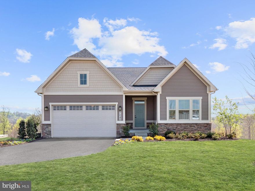 --TO BE BUILT-- Bramante Ranch at Lake Linganore Hamptons by Ryan Homes.  If you are  looking for main level living this is it! Gourmet kitchen with oversized island. The adjoining dinette and family room are ideal gathering spaces, and the included covered porch brings the outdoors in. The luxurious first-floor primary suite features a tray ceiling for added elegance, along with a double bowl vanity and walk-in closet. Two extra bedroom completes the first floor. Finished lower level included for even more living space with the option of an additional bedroom and full bath. Enjoy the lake living lifestyle -  from kayaking, fishing, hiking or just lounging with your feet in the sand. Take a dip in one of the four pools or schedule your get together at one of the clubhouses. Want something new? Partner on the tennis courts, play a game of hoops or hike on the miles and miles of nature trails. Other floor plans and homesites are available. Photos are representative.