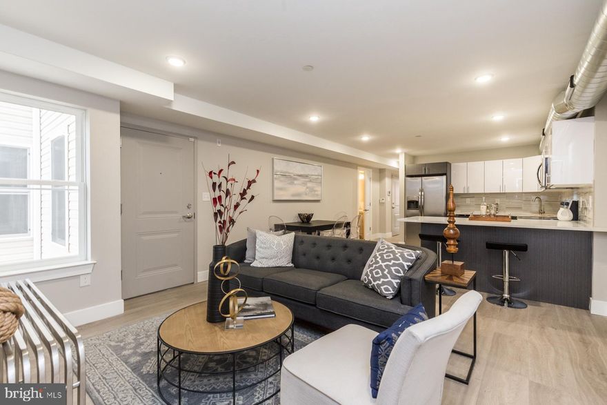 Available Early September:

Welcome to 1724 N Marshall St #C! This is a stunning 2 bedroom, 1.5 bathroom apartment featuring hardwood flooring, Central A/C, recessed lighting, private outdoor space, in-unit laundry, and more! Enter into the common area with a bright and spacious open floor plan. Spiral ductwork follows you from the living area to the kitchen area, which are separated by counter seating. Additional modern kitchen features include minimalistic design, expansive quartz countertops, subway tile backsplash, and stainless steel appliances. A half bathroom off the living area provides extra convenience you and your guests. There are 2 bedrooms on opposite ends of the apartment, both with good closet space and tons of natural sunlight. Your full bathroom is between the bedrooms, and boasts a lighted vanity and subway tiled shower-tub combo. A hall closet houses your stacked washer/dryer, and the unit is equipped with video door intercoms and alarm systems for added ease and peace of mind. You'll also be one of the units in the building that has a private space on the roof deck! Call us today!

About the Neighborhood:

Located in Ludlow, you'll be surrounded by convenient public transportation, local parks, and entertainment. Walking distance to Cruz Playground & Rec Center, Marie Dendy Rec Center, and Poplar Park. Just 1 block from Girard Ave with easy access to I-95, Fishtown, Temple University, and University City. Nearby favorite hotspots like ReAnimator Coffee, Ambassador, The Fire, Ace Hardware, New Liberty Distillery, Pridefit Training, Prestige Cafe, and more!

Lease Terms:

Generally, first month, last month, and one month security deposit due at, or prior to, lease signing. Other terms may be required by Landlord. $55 application fee per applicant. Pets are conditional on owner's approval and may require an additional fee and/or monthly pet rent, if accepted. (Generally, $500/dog and $250/cat, and/or monthly pet rent). Tenants responsible for: cable/internet, electricity and a $50/month flat water fee. Landlord Requirements: Applicants to make 3x the monthly rent in verifiable net income, credit history to be considered (i.e. no active collections), no evictions within the past 4 years, and must have a verifiable rental history with on-time rental payments. Exceptions to this criteria may exist under the law and will be considered.