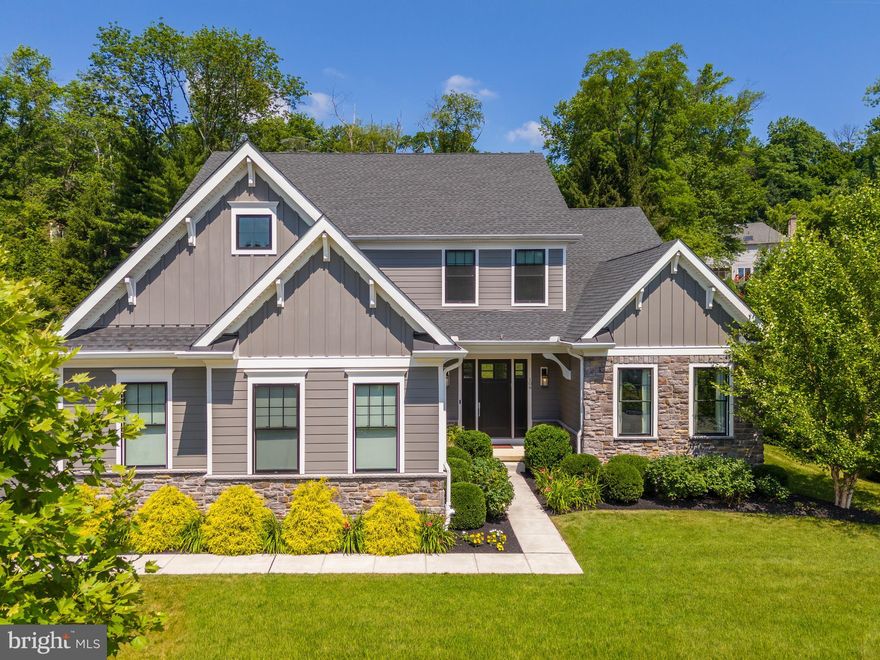 Welcome to 109 Harvard Lane, a stunning residence in Radnor Township, constructed just a few years ago and exquisitely designed by a renowned local interior designer known for tasteful, high-end design.  All this lucky buyer will need to do is unpack!  Nestled on a serene cul-de-sac, this exceptional home harmoniously blends modern luxury with functional elegance, appealing to discerning buyers seeking superior craftsmanship and thoughtful design.
Upon entry, the main floor welcomes you with an open floor plan designed for versatility and comfort. The heart of the home is the gourmet kitchen, featuring a substantial walk-in pantry adjacent to the butler's/bar area, perfect for seamless entertaining and storage. The kitchen flows into the inviting living room, complete with a gas fireplace, creating a cozy yet sophisticated atmosphere. Adjacent to the butler's pantry/bar area, the formal dining room showcases exquisite trim work and custom window treatments, setting the stage for elegant gatherings. Additionally, an adaptable room on this level currently serves as a playroom but offers flexibility as a first-floor office, guest bedroom, or additional living space to suit your needs.
Upstairs, the primary suite offers a serene sanctuary with large his and her walk-in closets, ensuring ample storage for even the most discerning wardrobe. Three additional bedrooms on the second floor provide generous accommodations for family or guests, each thoughtfully designed with comfort and style in mind.
The finished basement is a retreat unto itself, featuring a full bath, a bedroom with built-in storage, and a custom gym with high-quality rubber flooring for optimal workouts. Enjoy movie nights with the built-in projector and take advantage of the additional kitchenette, making this space ideal for both entertainment and relaxation.
Outside, the property boasts the best backyard in the neighborhood, featuring a flat, usable yard perfect for outdoor activities and relaxation.  This backyard is completed with a high quality Trex deck, that leads to a beautiful Bluestone patio, a tranquil and low maintenance area for entertaining.
Additional highlights include a three-car garage, a spacious laundry room with walk-in storage, and a mudroom off the garage, enhancing the home's organization and functionality for daily living.
Don't miss the opportunity to own this exceptional property at 109 Harvard Lane, where luxury, functionality, and style converge to create the perfect home in sought-after Radnor Township.