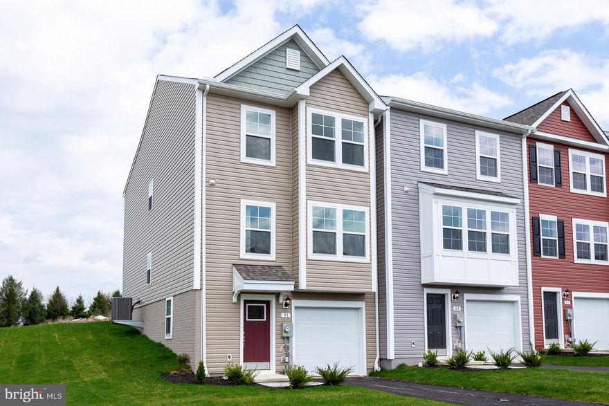 BRAND NEW CONSTRUCTION READY FOR MOVE-IN EARLY 2022! The New Fairchild Heights Community in Hagerstown offers an  exquisite end unit w/ the alternate floor plan kitchen with an extra long kitchen island and stainless steel appliances. There is an additional 8 ft on each level of the rear, finished rec space with additional half bath on the lower level and laundry is convenient to upstairs. Enjoy the extra yard, additional windows, and natural lighting There is also a pool in this community. *Photos may not be of actual home. Photos may be of similar home/floorplan.