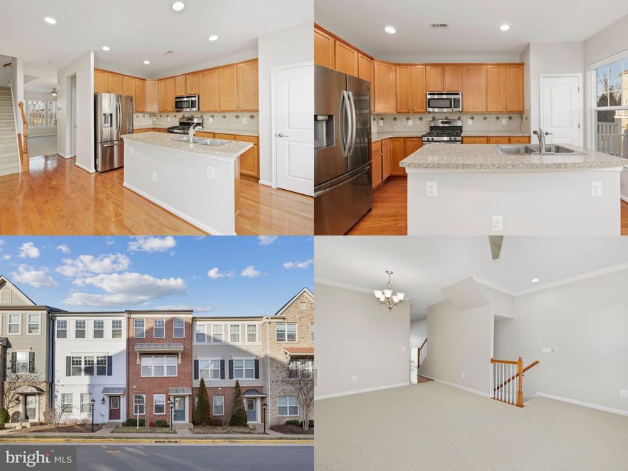 Beautiful 1 car garage 2013 built Amherst Model over 1680Sqft  Townhouse in desirable neighborhood is available for renting. An inviting Foyer let you relax at entry level well lit bedroom with full bath . Entry Level Stairs take you to Main level. Main Level beautifies with meticulously maintained living room, dining room and powder room. Gourmet kitchen embraces center island kitchen, tiled backsplash, a Gas stove, built-in Microwave, Double Bowl Kitchen sink, a newer fridge ,Granite countertop and relaxing Trex Composite deck to enjoy your own time. Main Level Stairs take you to Upper Level. Upper Level includes Laundry, two spacious bedrooms along with 2 ensuite Bathrooms. All 3 bedrooms with attached bathroom !!!!.  Repair Deductible $75.  PETS On Case By Case Basis .  LOCATION: Super easy access to major commute routes: 50, 66, 28, and Dulles Toll Rd. Take Loudoun stations metro or take the commuter bus to DC from East Gate Park. The community features a clubhouse, play areas, and a wonderful outdoor pool.     Available NOW !!!!.