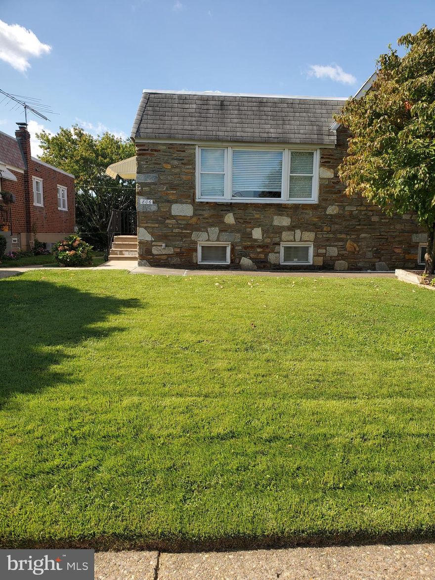 Welcome home to this lovingly cared for Twin Rancher in Fox Chase.  This home features a nice front and side yards that are beautifully maintained.  The front entrance features a large window that allows the natural sunlight in. The main living room had a mirror wall . Neutral colors and carpeting through out. All windows are newer.  Dining area, Updated kitchen with plenty of cabinets. Three spacious bedrooms all on the first floor with plenty of closets. Windows have all been replaced so very energy efficient.  Newer full three piece ceramic bathroom. The basement is large and finished with a cedar closet , separate laundry area & Powder room. Great back outdoor space and attached garage completes this home. All mechanical systems and roof have been updated and maintained.  All this on a nice quiet block close to shopping & transportation. Close to the Fox Chase train station for travels to center city. We welcome your visit today.
