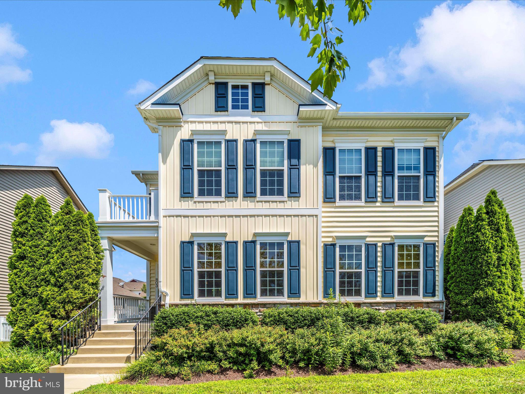 Welcome to this lovely 4-bedroom, 2.5-bath home tucked away on a peaceful street overlooking a beautiful park. Inside, you'll find gleaming hardwood floors on the main level, a gourmet kitchen with granite countertops, stainless steel appliances, a spacious pantry, and a seamless flow into the inviting family room-complete with a stunning stone gas fireplace. Step out onto the deck off of the kitchen for al fresco dining or weekend relaxation. The primary suite offers two walk-in closets and a spa-like ensuite bathroom with a soaking tub and separate shower. Three additional bedrooms and a full hall bath provide plenty of space for family , guests, or home office needs. The finished lower level offers flexible space for a home gym, rec room, or additional family living area-plus ample storage. Enjoy the convenience of an oversized garage with rear alley access. Fenced in Side Yard. All of this in a vibrant community packed with amenities: pool, clubhouse, fitness center, dog park, athletic fields, trails, and more. Commuter-friendly location to MARC Train, C&O Canal, shops , dining and schools.